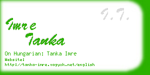 imre tanka business card